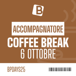 COFFEE BREAK accompagnatore del 6 ottobre